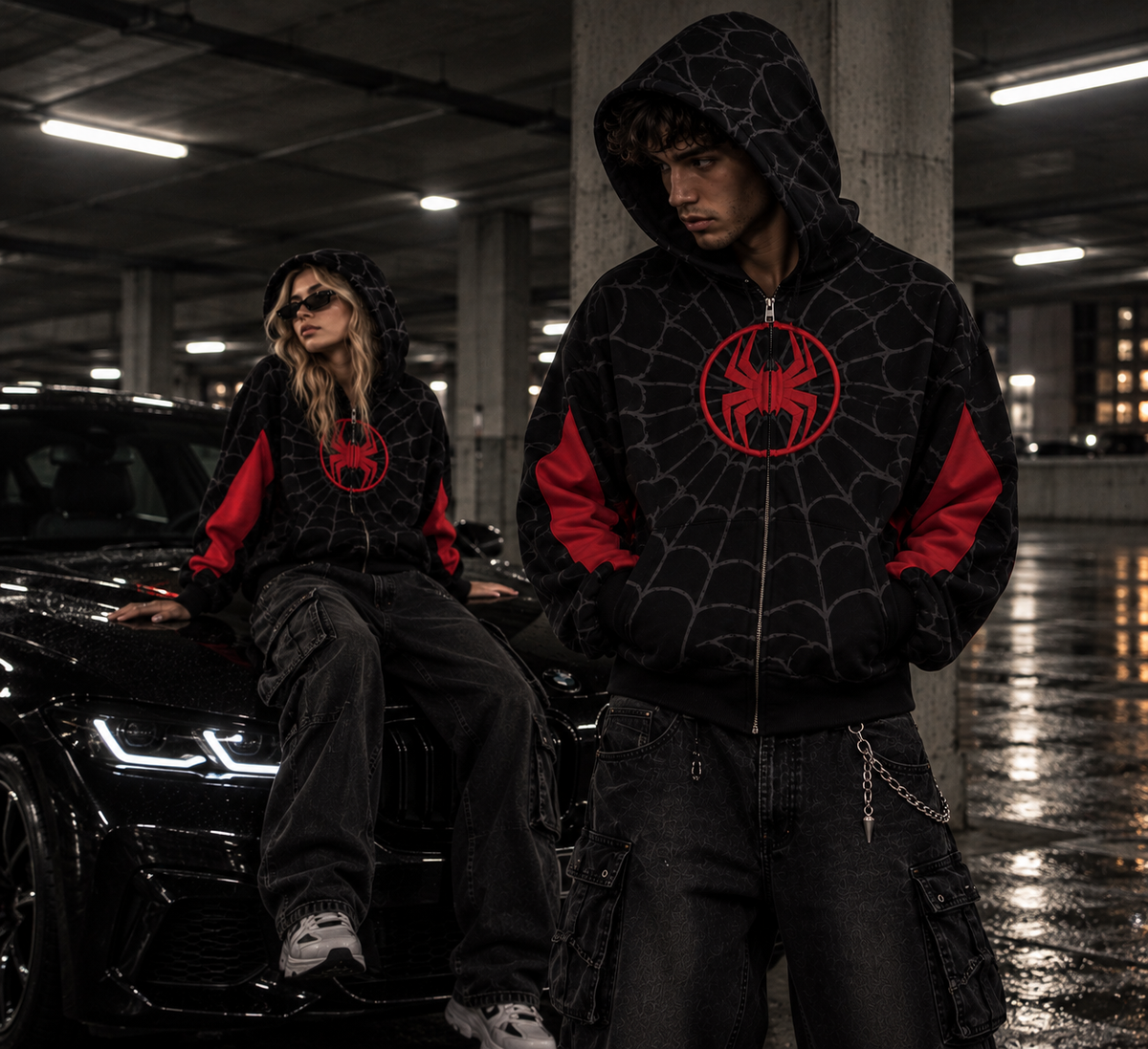 HOODIE ZIP Spider-Man Miles Morales