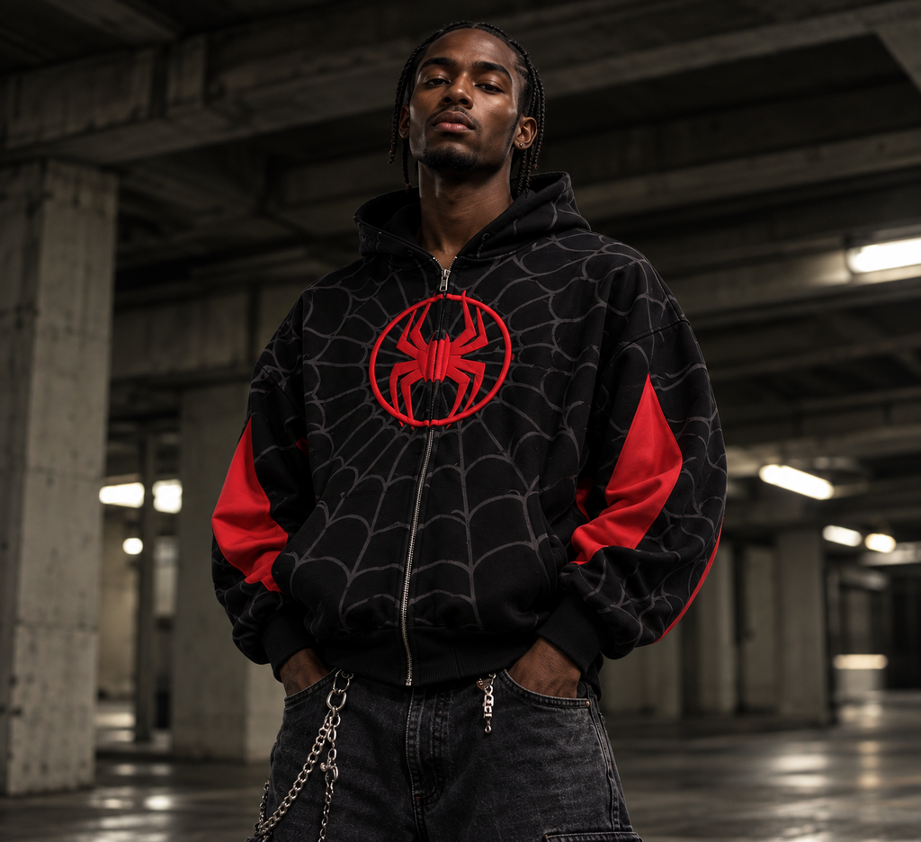 Miles Morales Spider-Man Zip-Up Hoodie