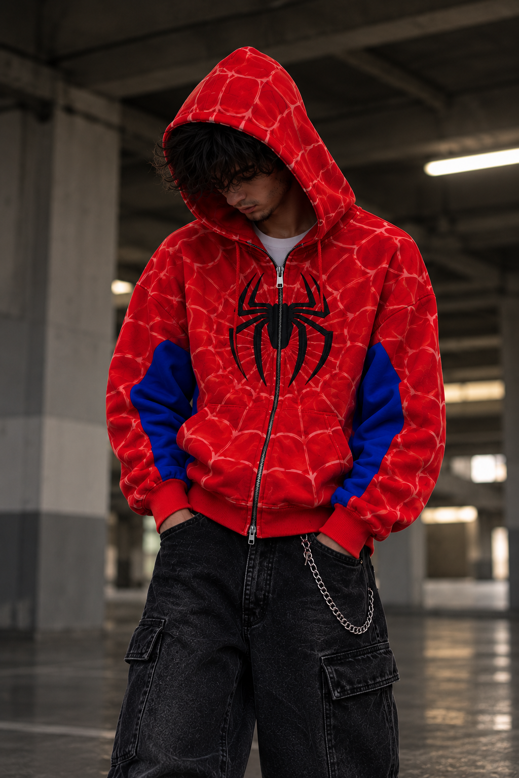 HOODIE ZIP Spider-Man Tobey Maguire