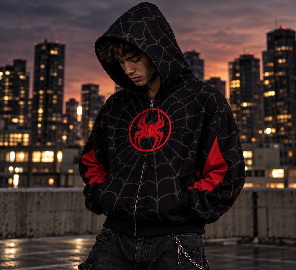 Miles Morales Spider-Man Zip-Up Hoodie