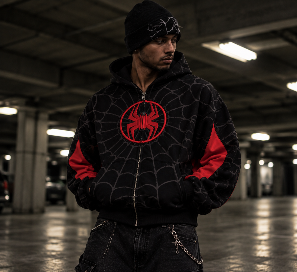 Miles Morales Spider-Man Zip-Up Hoodie